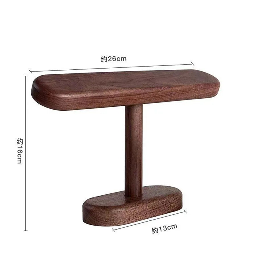 Display ρολογιών από ξύλο καρυδιάς