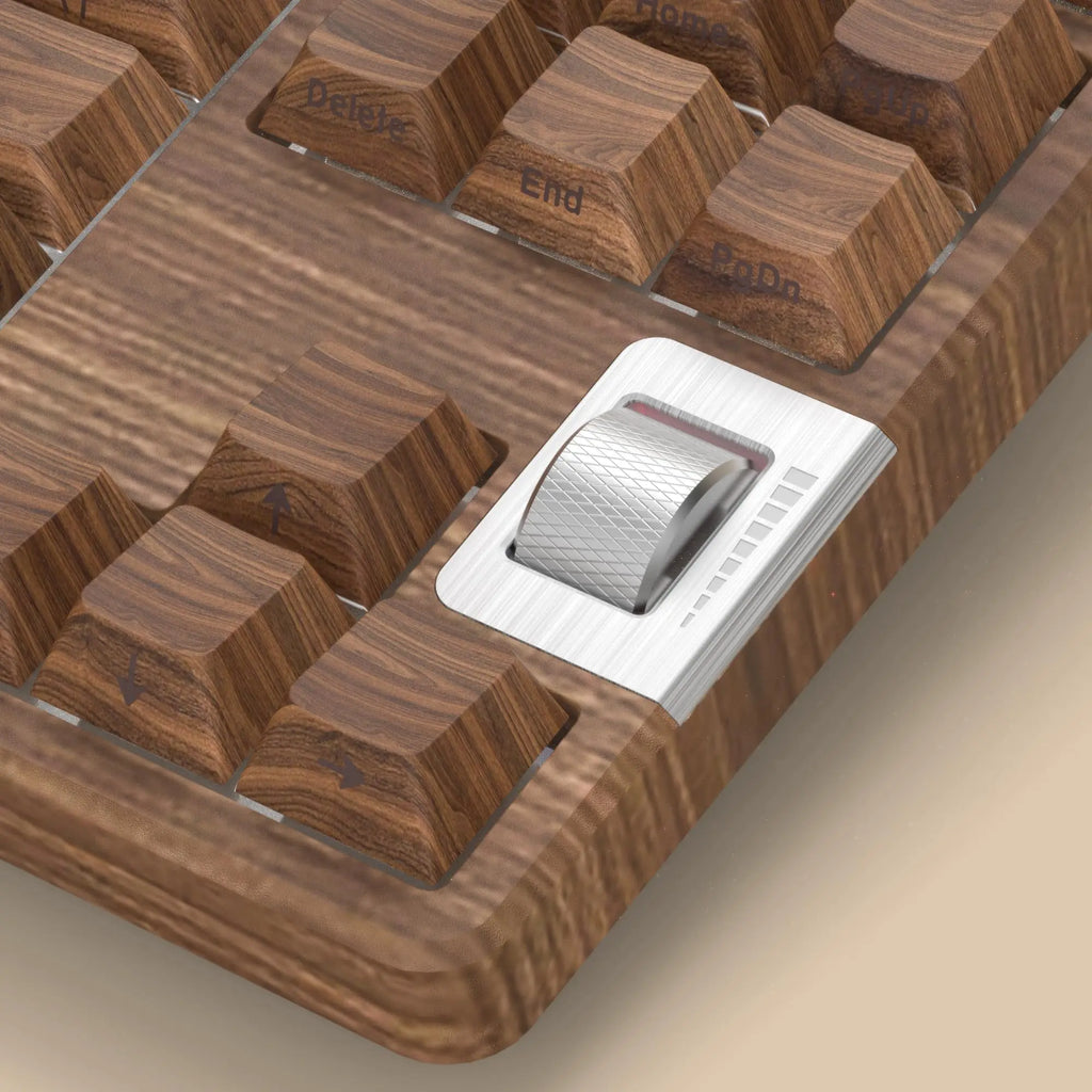 Πληκτρολόγιο με όψη Ξύλου Καρυδιάς